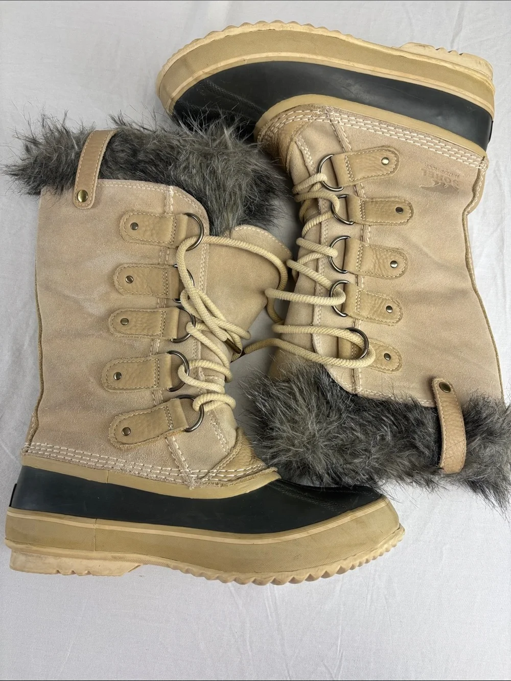 Sorel Joan of Arctic Waterproof Women’s Boots in Fawn Omega Taupe